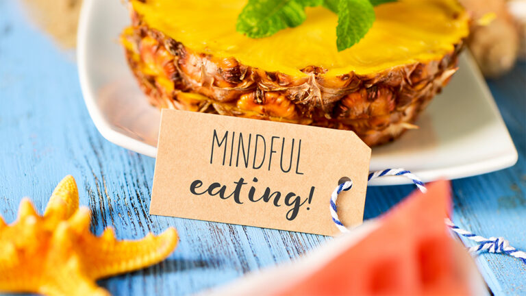 Mindful Eating - Reminder to eat mindfully