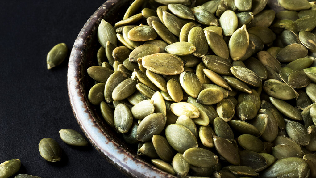 Pumpkin seeds – tiny, crunchy, and packed with mood-boosting nutrients