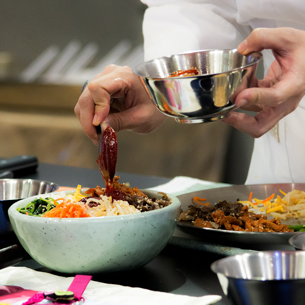 Chef preparing meal for dinner