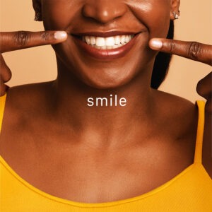Benefits of Smiling. Young woman showing a genuine smile.